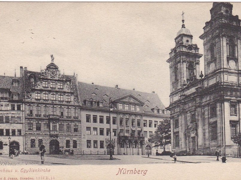 Nürnberg vor den Luftangriffen: Pellerhaus und St. Egidien